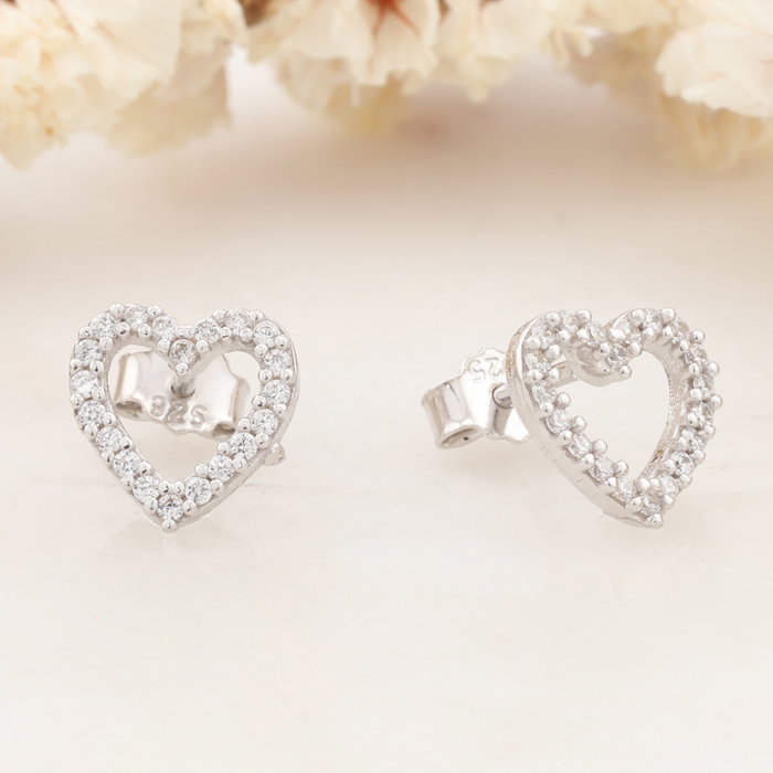 Heliophilia Silver Pendientes de Plata de Ley 925